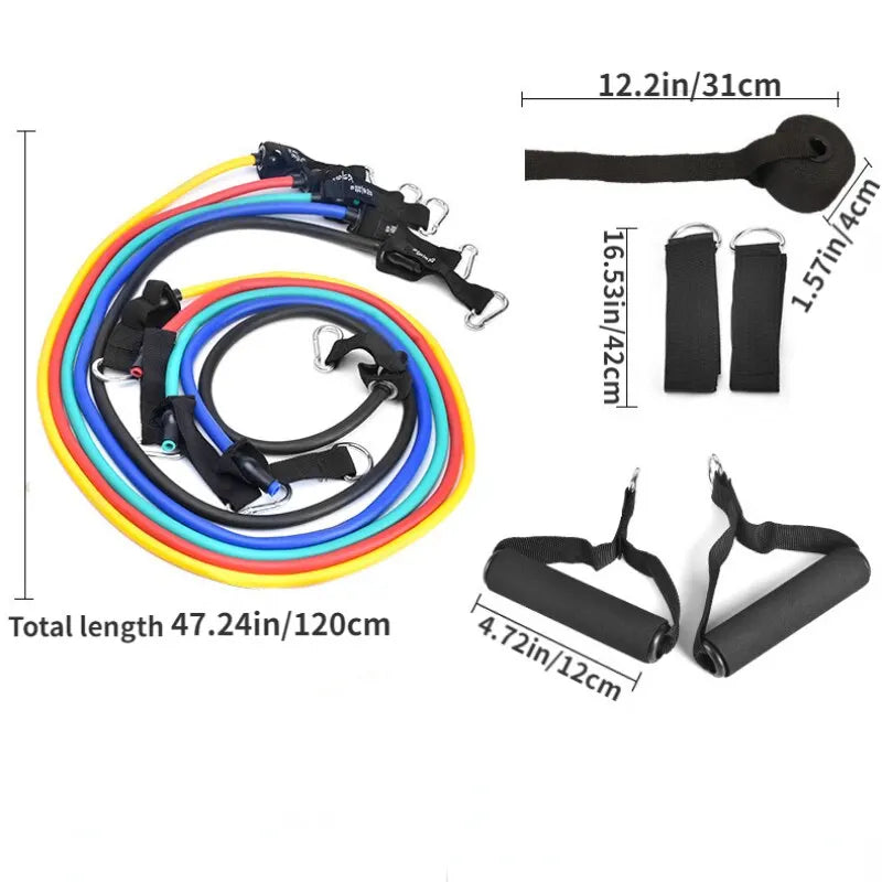 NexFit Resistance Bands Set – 11-teilig & Vielseitig | Ganzkörpertraining