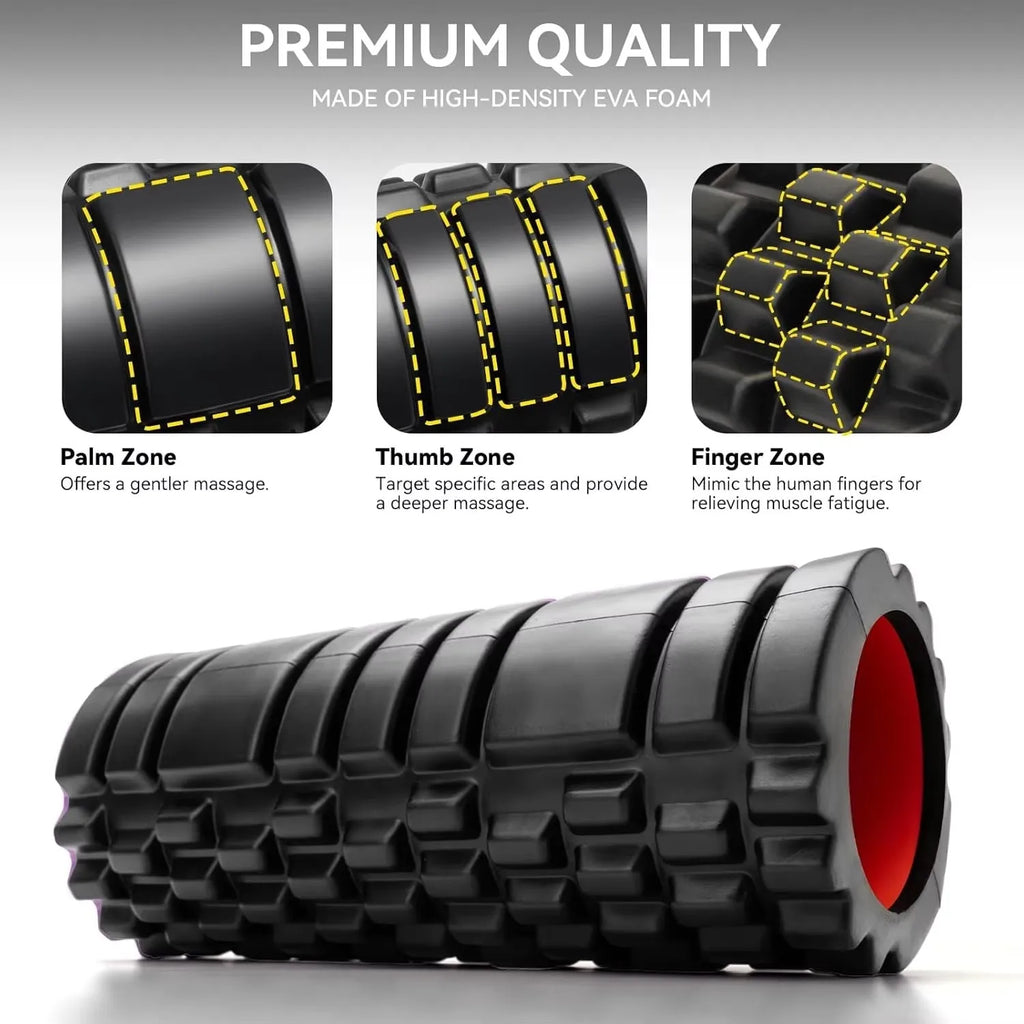 NexFit Foam Roller – EVA Massagerolle für Rücken, Beine & Taille | Recovery