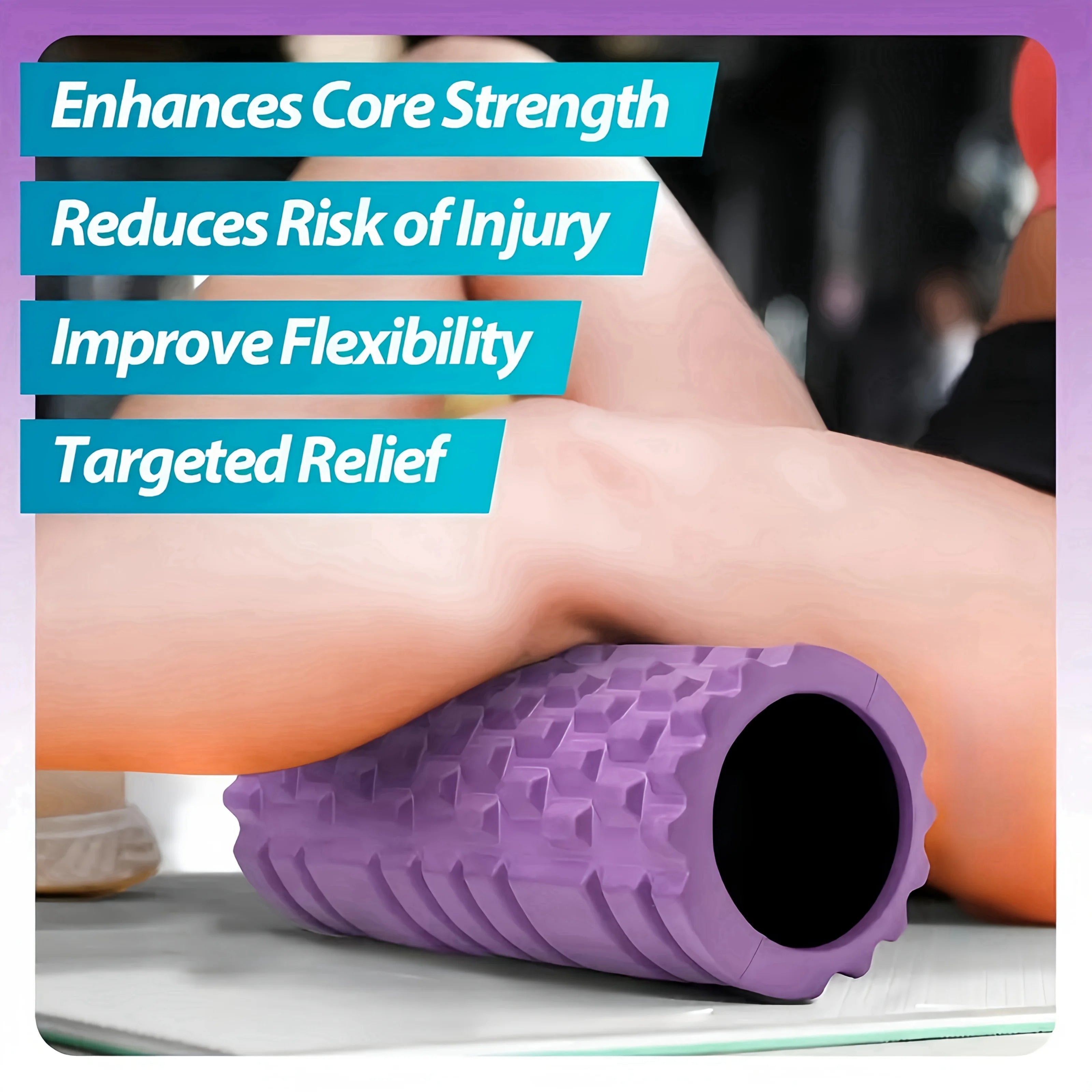 NexFit Foam Roller – EVA Massagerolle für Rücken, Beine & Taille | Recovery